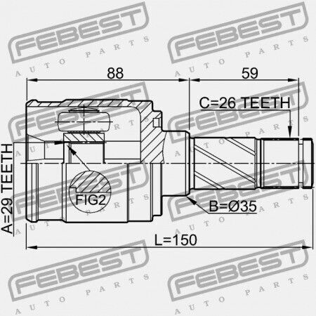Αριστερός Εσωτερικός Σύνδεσμος Mazda 2 De 2007-2010 Eu Fa82-25-600b