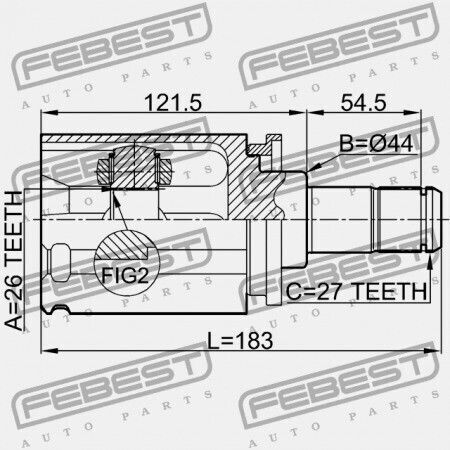 Left Inner Joint Bmw X5 E70 2006-2013 Ece 31607545125
