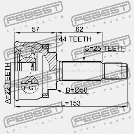 Външен Свързващ Елемент Hyundai Accent 00 1999 Gen 49500-25400