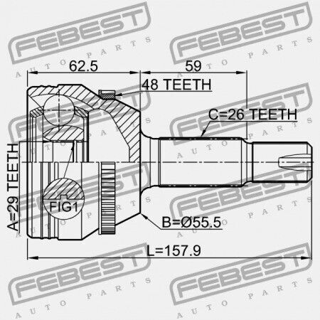 Външен Връзка Toyota Corolla Matrix Nap Zze13 2002.01-2008.01 Us 43410-02320