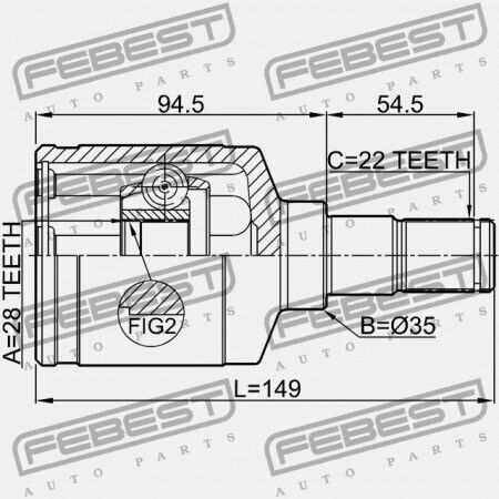 Лява Вътрешна Ставна Сузуки Бърз Rs413 Rs415 Rs416 2003-2010 44102-63j52