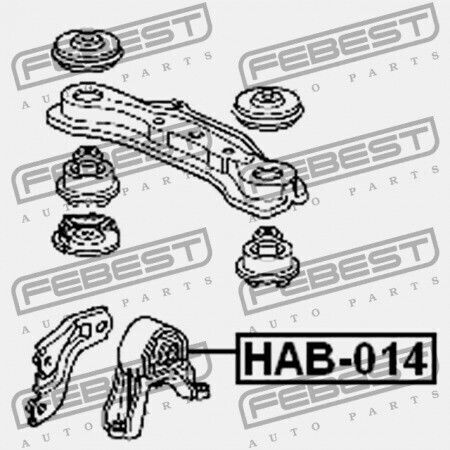 Μαξιλάρι Πίσω Διαφορικού Honda Cr-v Rd5 2002-2006 Eu 50721-s5c-013