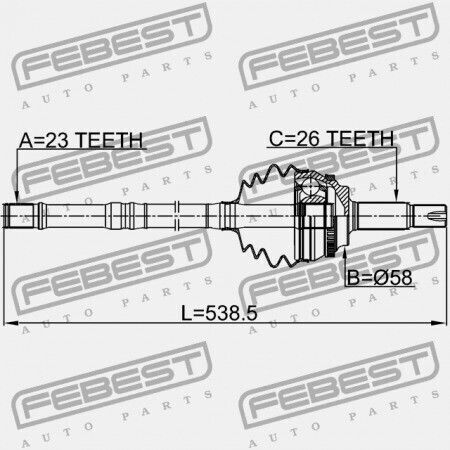 Заден Външен Връзка Toyota Corolla 5d Zze122 2001.10-2007.02 Gr 43470-80020