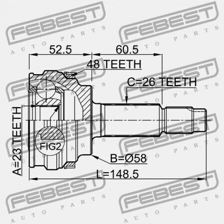Εξωτερικός Σύνδεσμος Toyota Prius Nhw20 2003.08-2009.03 Eu 43460-49385