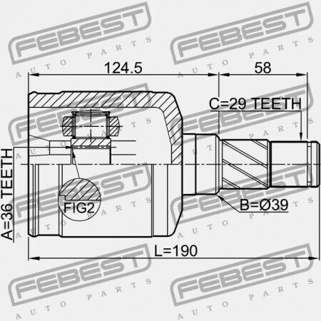 Left Inner Joint Nissan Murano Z50 2002.09-2007.10 Ca 39711-cc40a