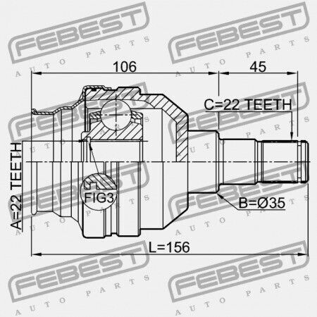 Αριστερή Εσωτερική Άρθρωση Chevrolet Aveo 2009 Eu 96832203