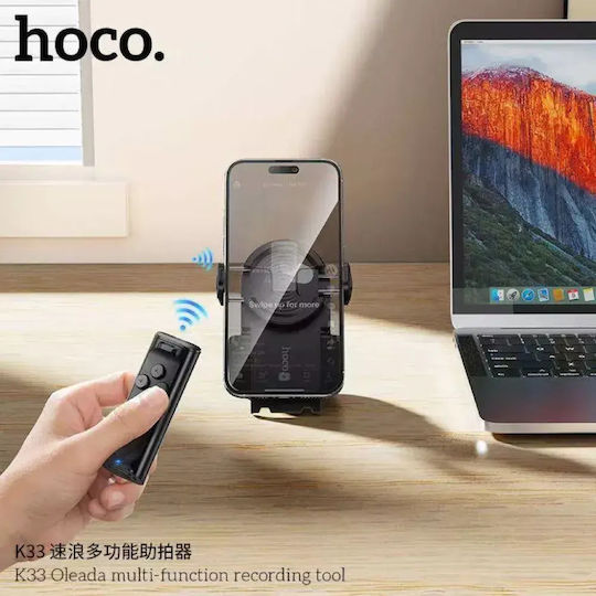 Hoco Βάση Κινητού Αυτοκινήτου με Αντιολισθητική Επιφάνεια Μαύρη