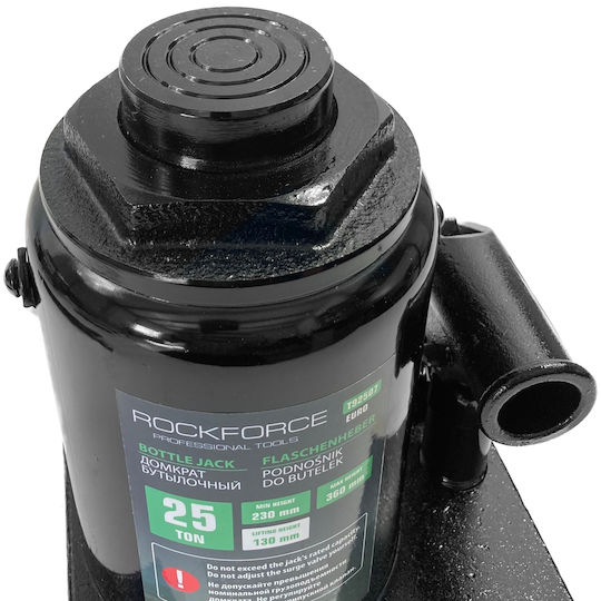 Rockforce Hydraulic Bottle Jack for Load Weight up to 25 Tons