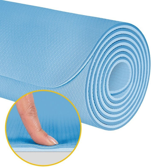 Rebel Active Yoga Exercise Mat Blue (183x61cm)