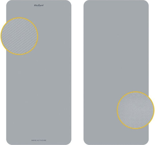 Rebel Active Στρώμα Γυμναστικής Yoga Γκρι (200x90cm)