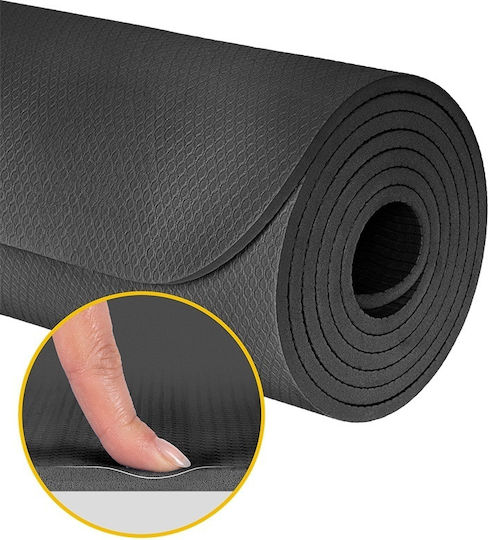 Rebel Active Activ Space Trainingsmatte Yoga Schwarz (183x61cm)
