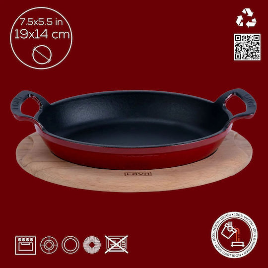 Lava Lava Σaganaki aus Gusseisen 14cm