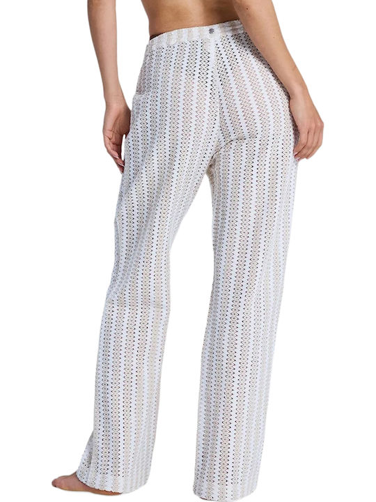 Roxy Women's Beachwear Pants In White Colour
