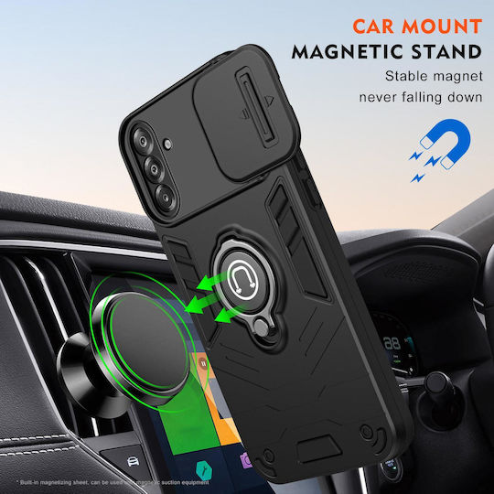 Spigen Samsung Galaxy A17 5g Schiebeschutz Camshield Handyhülle Ring Schutzabdeckung Schwarz