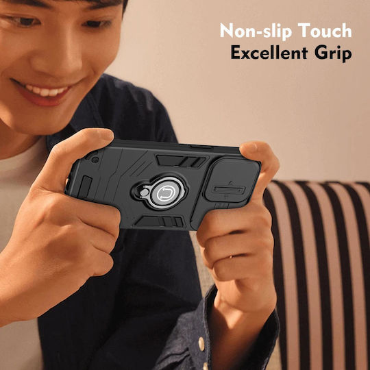 Spigen Samsung Galaxy A17 5g Schiebeschutz Camshield Handyhülle Ring Schutzabdeckung Schwarz