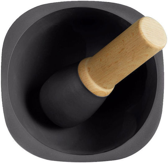 Emile Henry Mortar Din Lemn 16x16x9.5cm