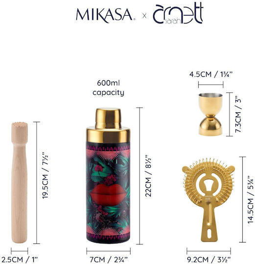 Mikasa Σετ Cocktail 4τμχ