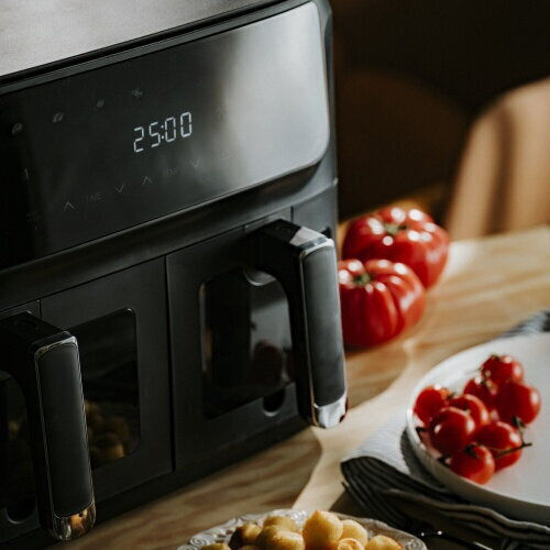 Air Fryer με Διπλό Αποσπώμενο Κάδο 11lt Μαύρο AD 6324