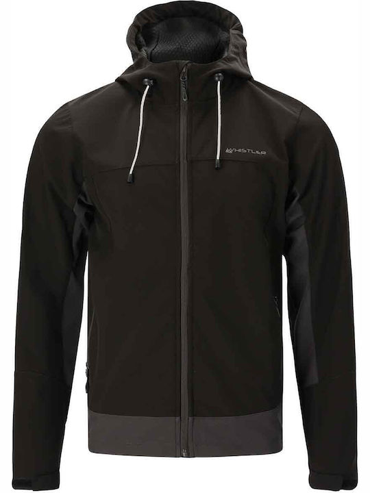 Winter Jacke Softshell Wasserdicht und Winddicht Schwarz