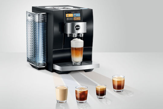 Jura Automatic Espresso Machine 1450W 15bar Pressure for Cappuccino with Grinding Mill Black 2128123