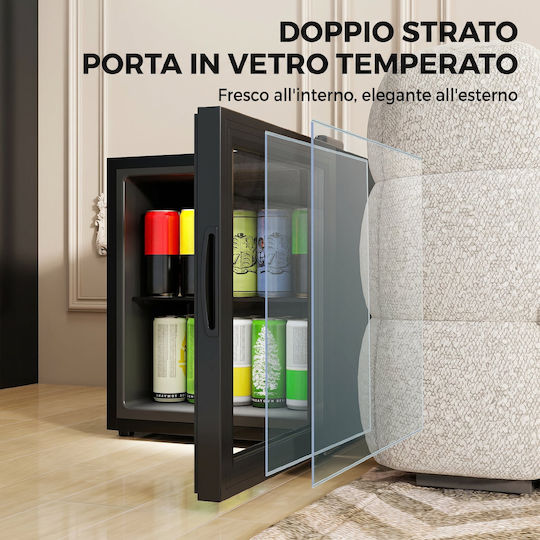 HomCom Ψυγείο Αναψυκτικών 46lt Υ55xΠ42.3xΒ40cm