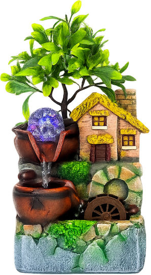 Feng Shui Springbrunnen mit LED-Beleuchtung 18x14x34cm