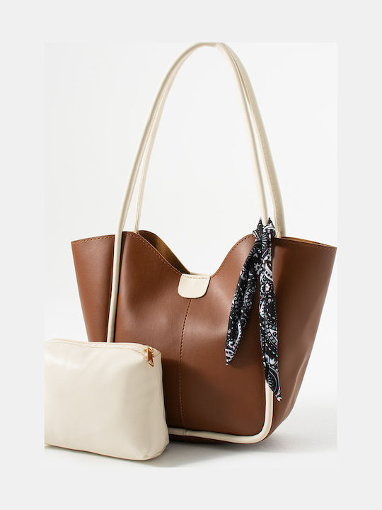 Leather Women's Shoulder Bag Brown