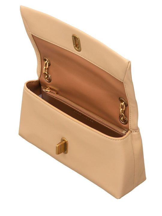 Leather Women's Handbag Beige
