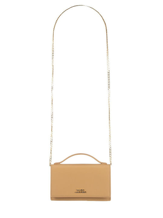 Leather Women's Handbag Beige