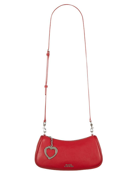 Leder Damen Schultertasche Rote
