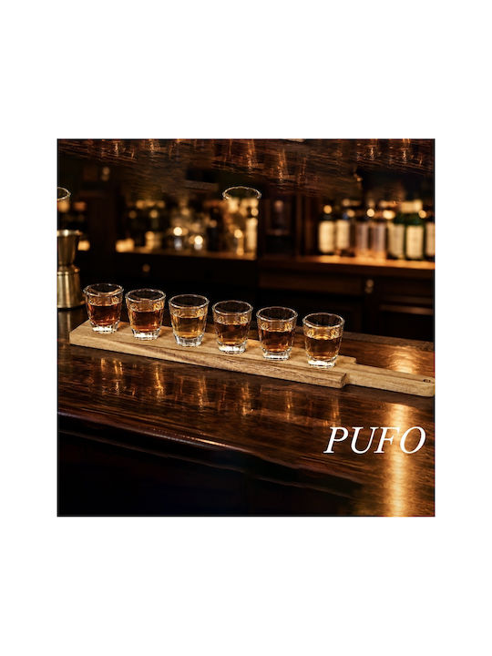 Glass Shooters In Beige Colour 30ml 6 Pieces