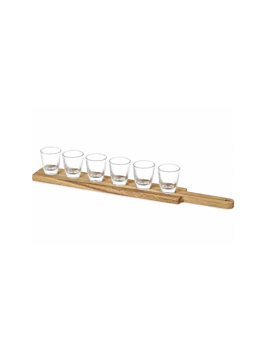 Glass Shooters In Beige Colour 30ml 6 Pieces