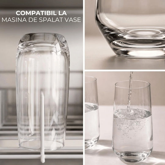 Miamio Set Of Water / Cocktail/Drinking Glasses Made Of Glass 460ml 6 Pieces