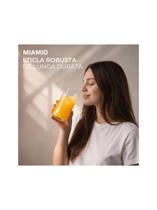 Miamio Set Pahare Pentru Apă Cocteiluri Din Sticlă 460ml 6 Bucăți