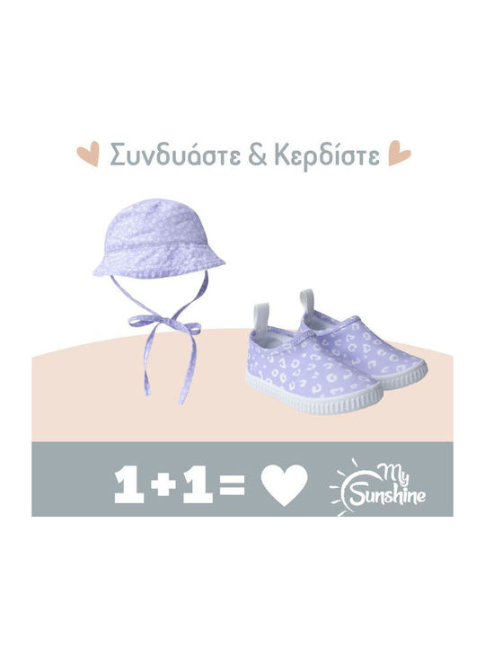 Lila Leopard Παιδικά Παπουτσάκια Θαλάσσης Λιλά