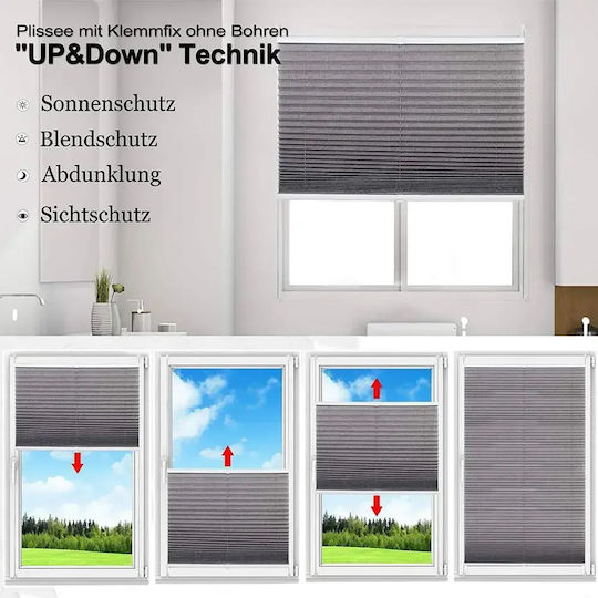 Woltu Fabric Shading Blind In White Colour W70xH220cm