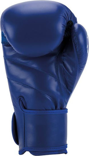 Superpro Boxing Gloves Made Of Synthetic Leather For Competition Blue