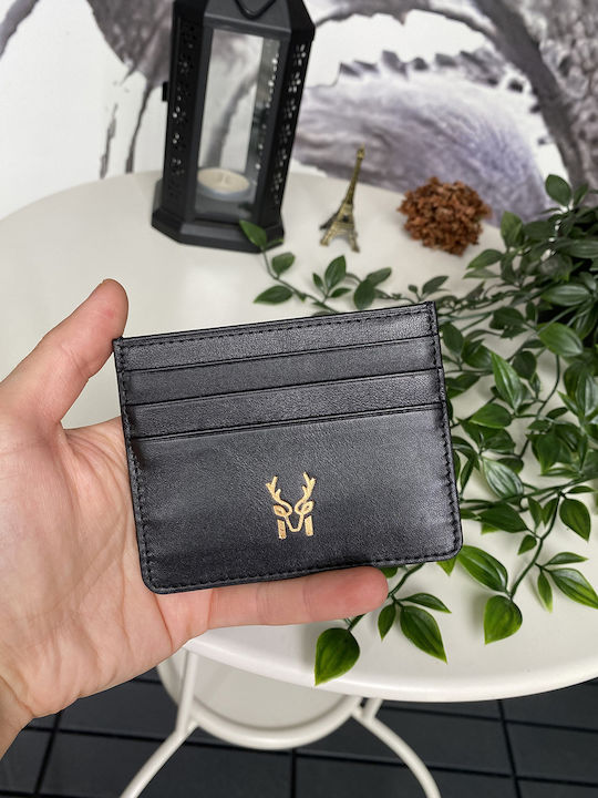 Мъжки кожен портфейл Черен