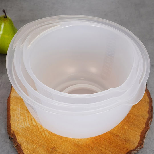 Excellent Houseware Rührschüssel Kunststoff Gewicht 2.5lt 3 Stück