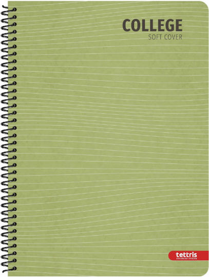 Tettris Spiral Notebook Ruled 90 Sheets 3 Subjects (Miscellaneous Designs) A4-3Th-252