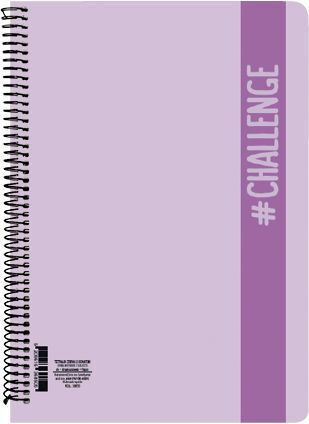 AG Trees Spiral School Notebook Communication B5 90 Paper Sheets 4 Subjects Challenge Pastel (Various Designs)