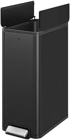 Eko Eko Mülleimer aus Inox Schwarze 45lt