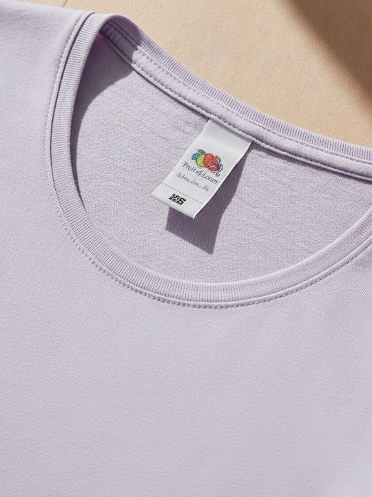 Fruit of the Loom Unisex Рекламна Тениска С Къс Ръкав Delicate Lavender