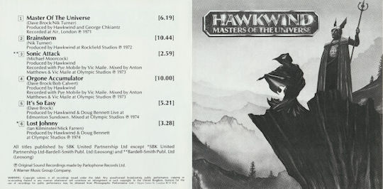 Hawkwind Masters Universe Cd