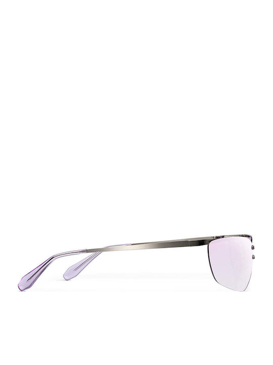 Meller Unisex Sonnenbrillen mit Silber Metallrahmen und Verlaufsfarbe Gläser SAM-SILLNPURPLE