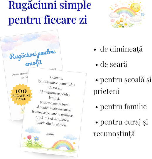 Prima Mea Carte de Rugăciuni pentru Copii Jurnal Spiralat A5 58 Foi Bej