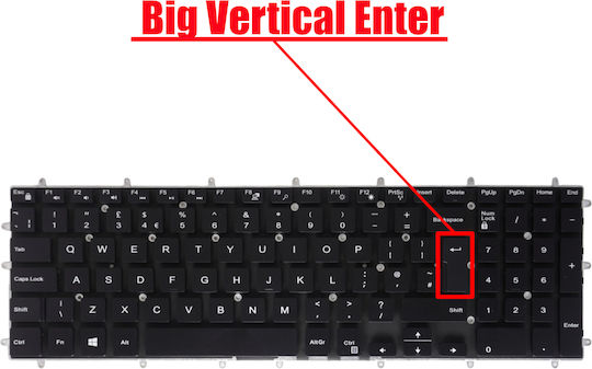 Laptop Keyboard Dell G Series G3 3500 3590 G5 5500 SE 5505 5587 0X1R2N X1R2N 0GGVTH GGVTH 0KJFJT KJFJT PK131Q03A05 UK No Frame Black Code 40380UKNOFR