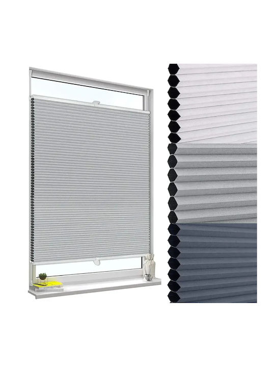 Woltu Jaluzea De Aluminiu Gri Lățime 75xÎnălțime 220cm