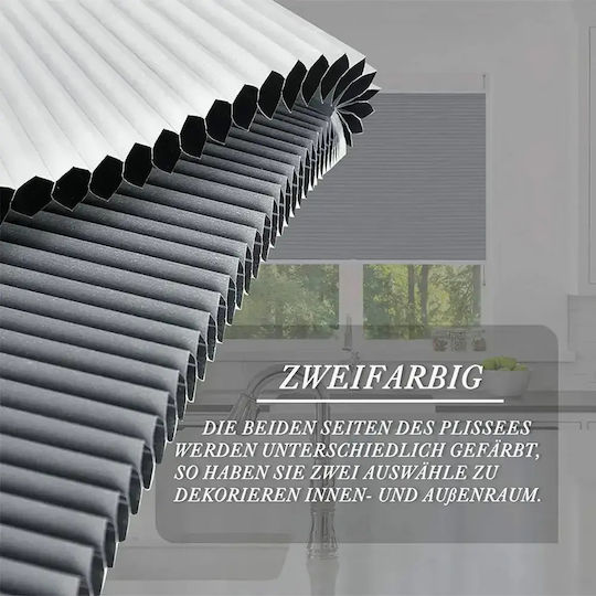 Woltu Jaluzea De Aluminiu Gri Lățime 75xÎnălțime 220cm