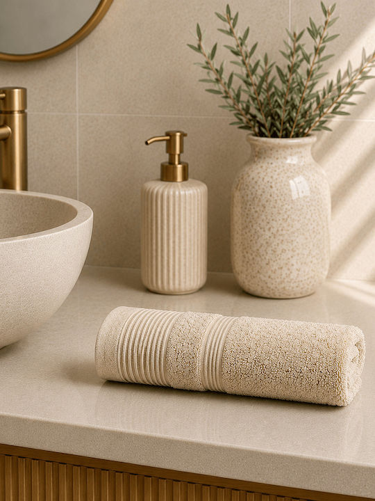 Astron Italy Badetuch-Set 3 Stück Astron Italy Beige Gewicht 600gr/m²